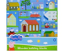 Houten bouwblokken Peppa Pig