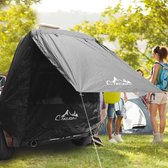 Autotent, busluifel, kampeertent, achtertent, universele achterkleptent met klamboe, zonnezeil, waterdichte campingluifel voor SUV/auto