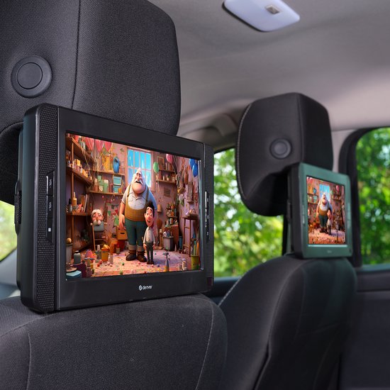 Denver Draagbare DVD Speler Auto - 10 inch - 2 schermen - Incl. Bevestigingsriemen - USB - MTW1098 — afbeelding 5