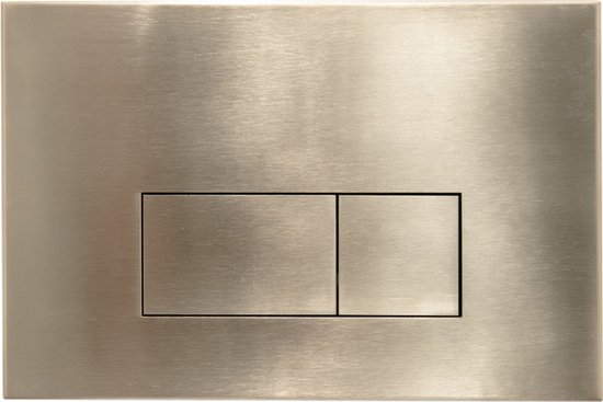 Foto: Qeramiq push metal bedieningsplaat voor geberit up320 inbouwreservoir dualflush rechthoekige knoppen metaal goud geborsteld