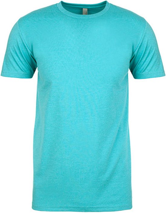 Men´s CVC T-Shirt met ronde hals Tahiti Blue - 4XL