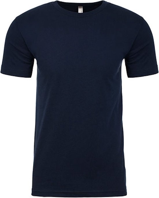 Men´s Sueded T-Shirt met ronde hals Midnight Navy - S