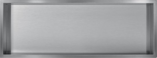SaniSupreme Inbouwnis badkamer douche RVS 30x60x7cm SaniSupreme Inbouwnis badkamer douche RVS 30x60x7cm