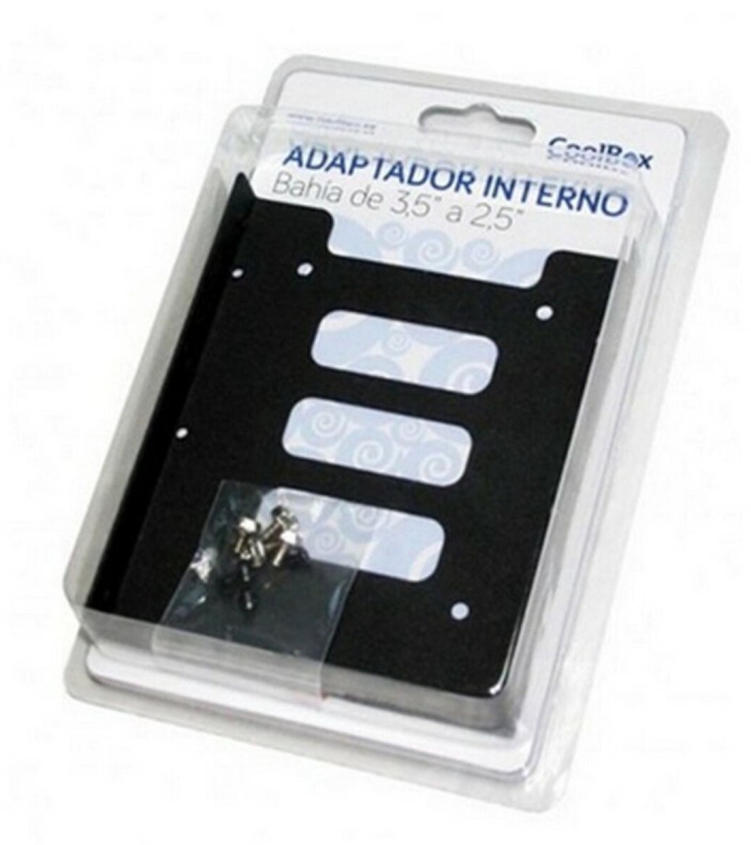 2.5" to 3.5" Metallic Hard Drive Adapter CoolBox COO-AB3525M Black