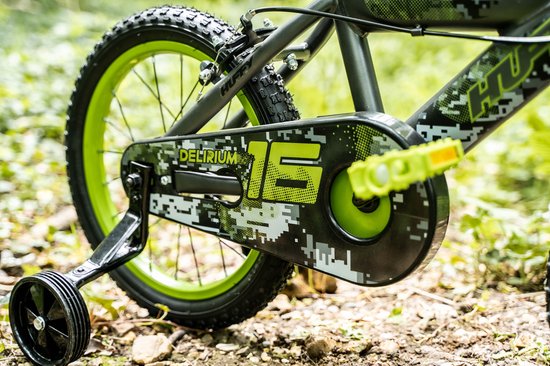 Huffy Delirium 16 Inch Jongensfiets - Grijs en Groen BMX-stijl Kinderfiets — afbeelding 5