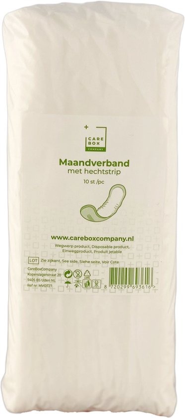 Foto: Careboxcompany maandverband met hechtstrip 27 x 7 10 stuks 