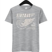 A Vintage Motorcycle Addict Est 1983 | Retro Verjaardag Motor Cadeau Shirt - T-Shirt - Unisex - Heather Grey - Maat 4XL