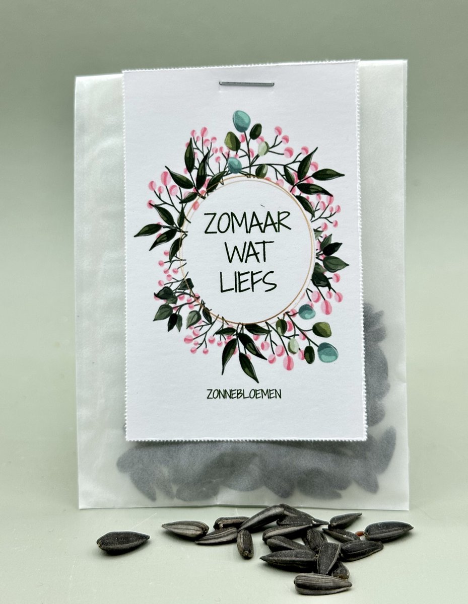 10 stuks, Zomaar wat liefs, zonnebloemen, bloemen, klein kadootje, green gift, uitdeelkadootjes, collega, bedankje, zomaar,bloemetje,