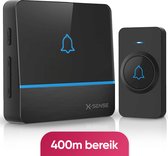Draadloze Deurbel 300m Bereik - Waterdicht Met 60 Melodieën En 5 Volumeniveaus