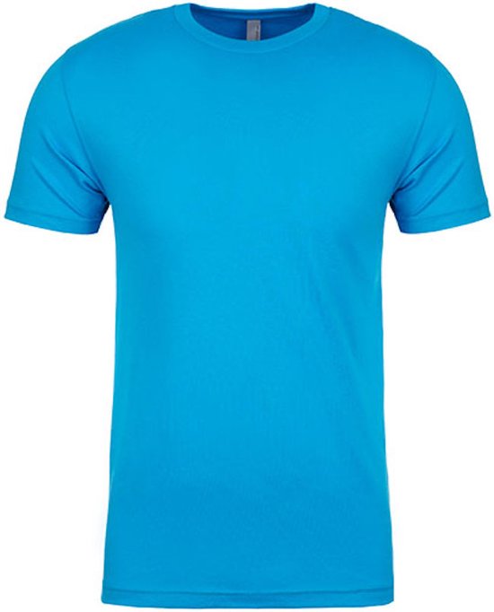 Men´s Crew Neck T-Shirt met korte mouwen Turquoise - L