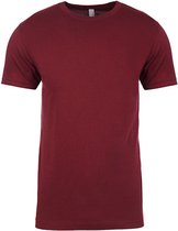 Men´s Crew Neck T-Shirt met korte mouwen Maroon - L