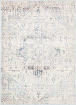 SURYA Vloerkleed - Woonkamer, Slaapkamer - Vintage Oosters Tapijt LYA - Ivoor/Blauw - 160x213 cm