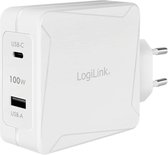 LogiLink PA0281 PA0281 USB-oplader 2 x USB-C bus (Power Delivery), USB 2.0 bus A Binnen, Thuis USB Power Delivery (USB-