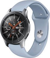 By Qubix Rubberen sportband 22mm - Lichtblauw - Geschikt voor Samsung Galaxy Watch 3 (45mm) - Galaxy Watch 46mm - Gear S3 Classic & Frontier