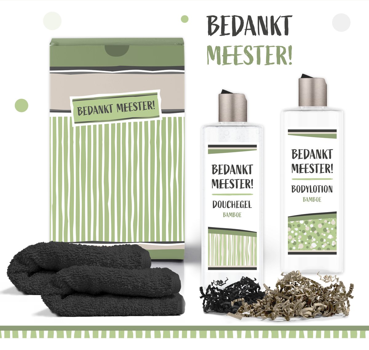 Goedkoopste Geschenkset Bedankt meester - 4 producten - 650 gram | Giftset voor hem - Meesterdag - Cadeau leraar - Docent - Overblijfmeester - Einde schooljaar - Afscheid - Leerkracht - Stagiair - Luxe Cadeaubox - Geschenk - Set - Pakket - Man - Groen