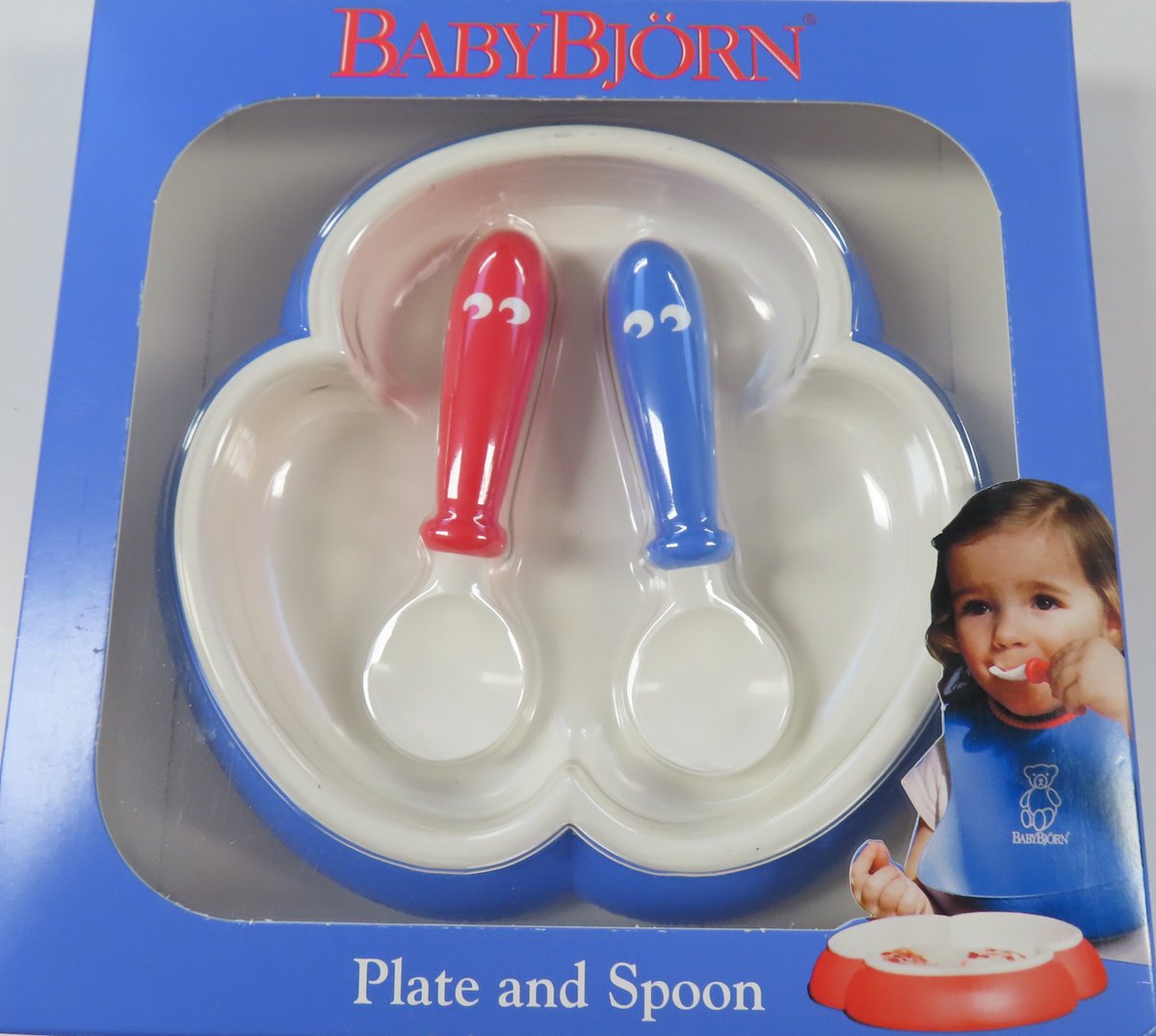 Goedkoopste BabyBjörn Bord en Lepel Blauw
