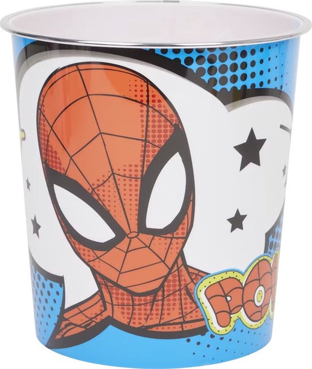 Goedkoopste Spiderman prullenbak - kunststof - afvalemmer - papierbak - met Spiderman verrassing!