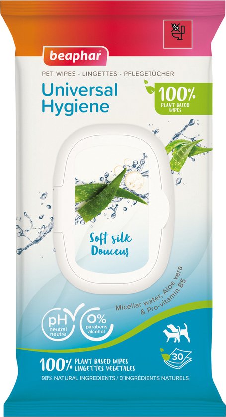 Beaphar Dierendoekjes Universal Hygiene 30 stuks