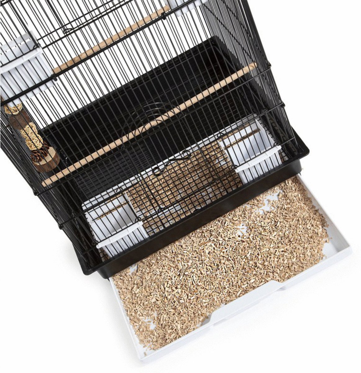 Keddoc Vogelkooi Budgie Tower - Vogelverblijven - 47x47x92 cm Zwart thumbnail 3