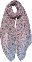 Juleeze Écharpe imprimée pour femmes 85x180 cm Rose Écharpe Femme