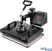 Bol.com Novoz Transferpers - Drukmachine - Hittepers - Drukpers - Heat Press Machine - Sublimatie Printer - 38 x 30 CM aanbieding