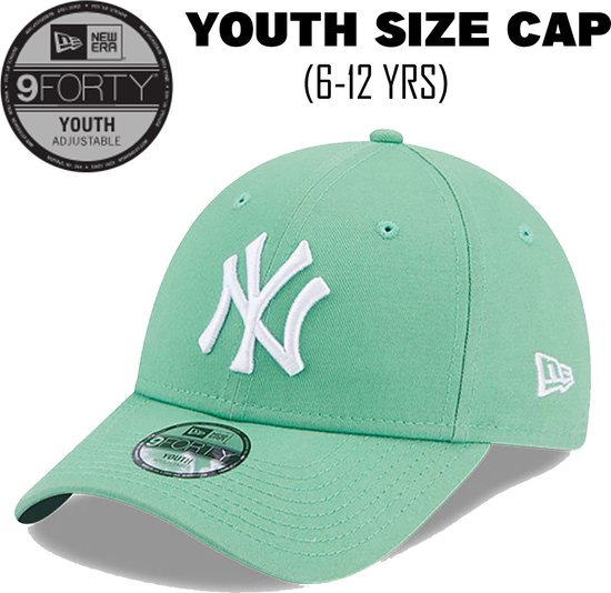 Casquette New York Yankees League Essential verte ajustable 9FORTY pour jeune