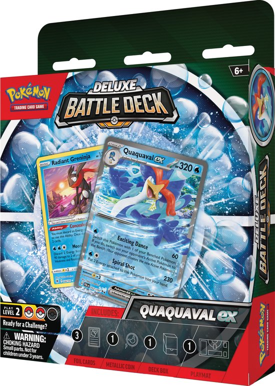 Pokémon Deluxe Battle Deck Quaquaval- Pokémon Kaarten