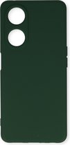 Casemania Hoesje Geschikt voor Oppo A78 5G Groen - Siliconen Back Cover