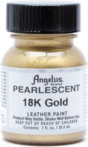 Angelus Leather Acrylic Paint - textielverf voor leren stoffen - acrylbasis - 29,5ml - Parelmoer Goud