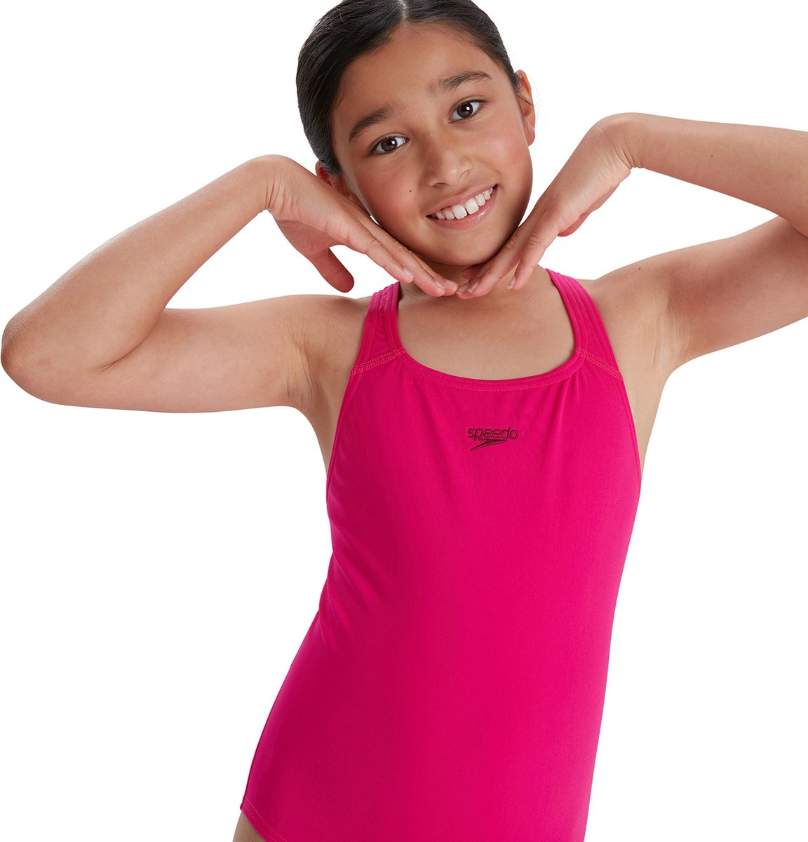 Speedo Eco+ Medalist Meisjes Sportbadpak - Roze — afbeelding 11
