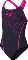 Speedo Medley Logo Medalist Marine/ Purple Filles Sports Maillot de bain - Taille 164
