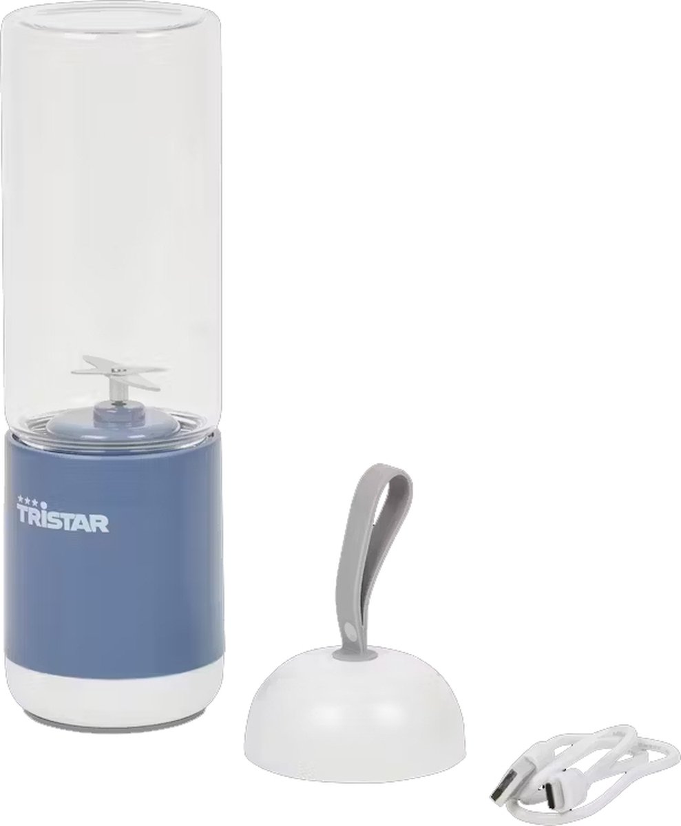 Tristar - Draagbare Blender - Blauw - Blender To Go - USB Oplaadbaar - 380ml