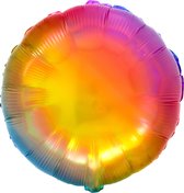 Folat - Folieballon Rond Regenboog - 45 cm