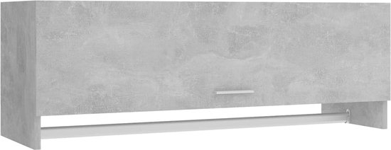 Armoire 100x32,5x35 cm aggloméré gris béton