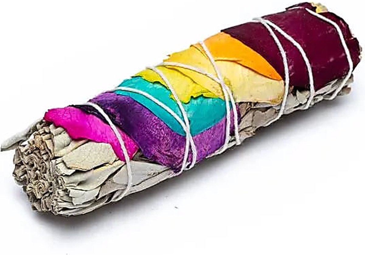 2 stuks Witte Salie Smudge en Chakra Blaadjes - Salie - Wierrook - Chakra - Smudge - Set van 2 stuks