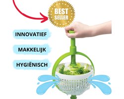 Slazwierder - Sladroger - Sla centrifuge - Slacentrifuge - Salade spinner - Saladspinner - Salad spinner - Vergiet - Vergiet opvouwbaar - E-book Nf unlimited - Slacentrifuge opvouwbaar - Sla zwierder - sla wasser - Slacentrifuge kopen