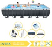 Intex Ultra XTR Frame Zwembad - Opzetzwembad - 732x366x132 cm - Inclusief Onderhoudspakket en Glasparels
