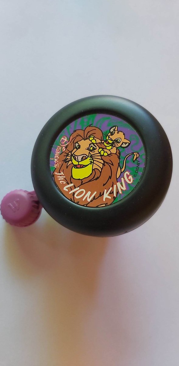 Widek - Fietsbel - Lion king - Zwart / lila