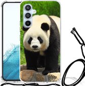 TPU Siliconen Hoesje Geschikt voor Samsung Galaxy A54 5G GSM Hoesje met doorzichtige rand Panda
