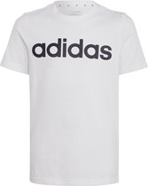 adidas Sportswear Essentials Linear Logo Katoenen T-shirt - Kinderen - Wit- 128