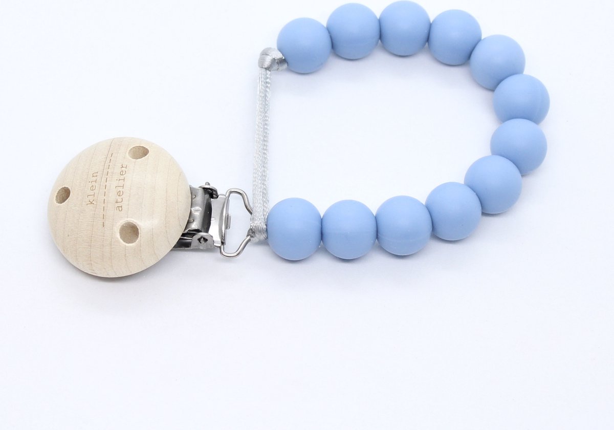 Goedkoopste Fopspeenketting uni-color powder blue