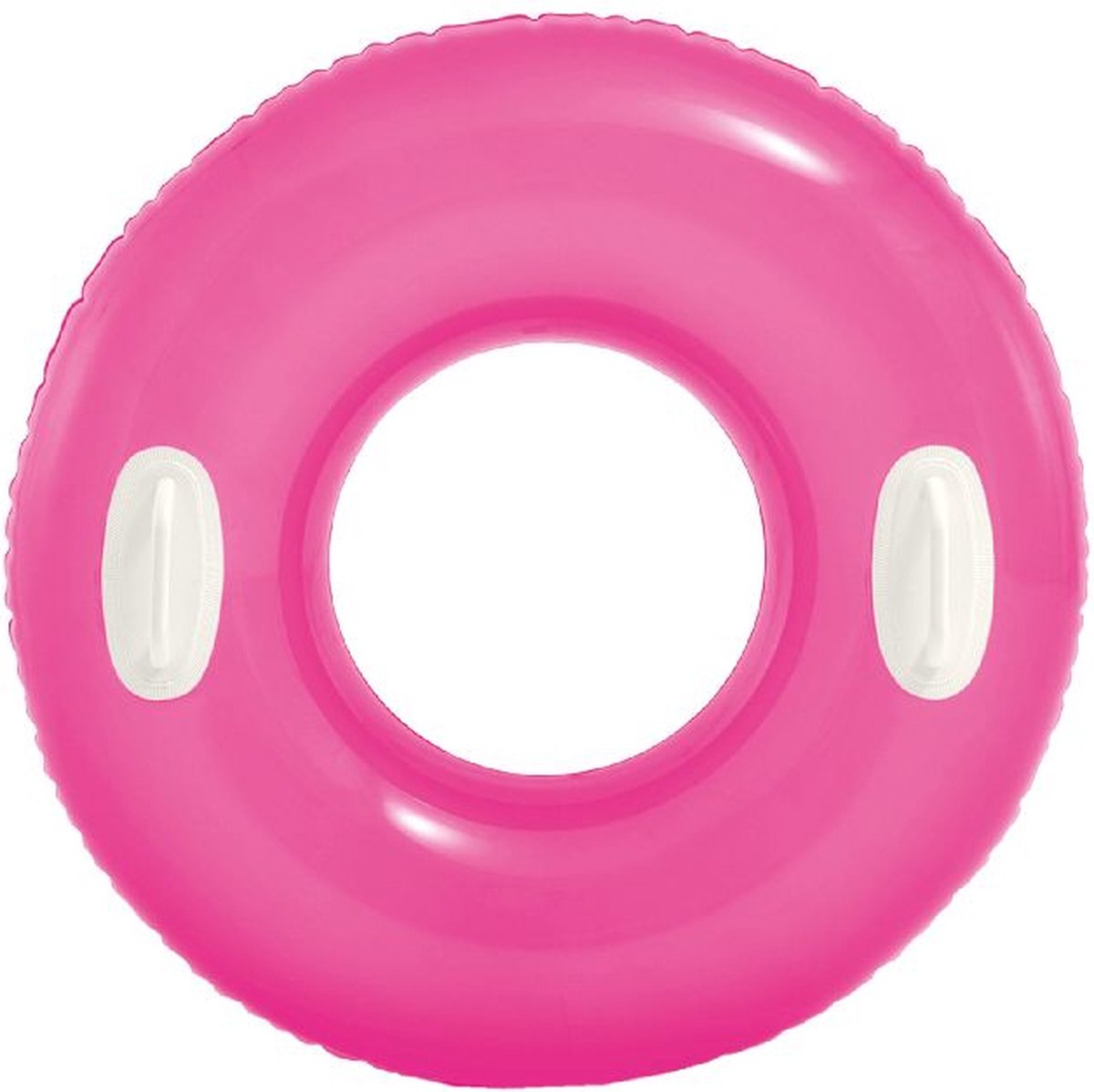 Intex Roze Zwemring Hi-Gloss 76 CM - Zwemband - Luchtbed Zwembad - Strand Luchtbed - Lounge inclusief handvaten