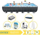 Intex Ultra XTR Frame Zwembad - Opzetzwembad - 732x366x132 cm - Inclusief Onderhoudspakket en Filterzand