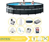 Intex Ultra XTR Frame Zwembad - Opzetzwembad - 549x132 cm - Inclusief Filterbollen, Onderhoudsset, Zoutsysteem en Zout
