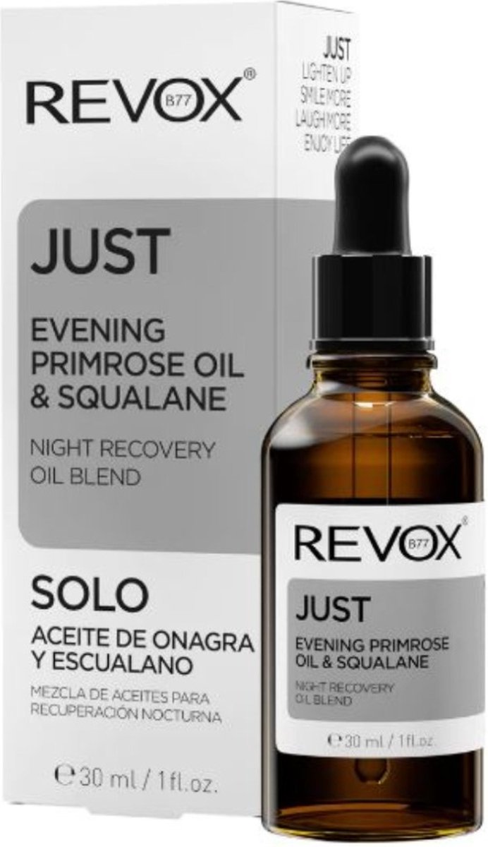 Revox - Just Evening Primrose Oil & Squalane Night Recovery Oil - 30ml