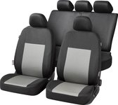 Auto stoelbeschermer Belmont, Autostoelhoes, set, 2 stoelbeschermer voor voorstoel, 1 stoelbeschermer voor achterbank zwart/grijs