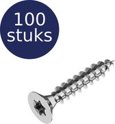 Spaanplaatschroef Rvs A4 4,5x40mm Torx 20 verpakt per 100 stuksPrijs per 100 stuks