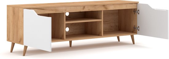 HOMCOM 4-delige Eetkamerstoelenset in Scandinavische Stijl met Rugleuning en Armleuning