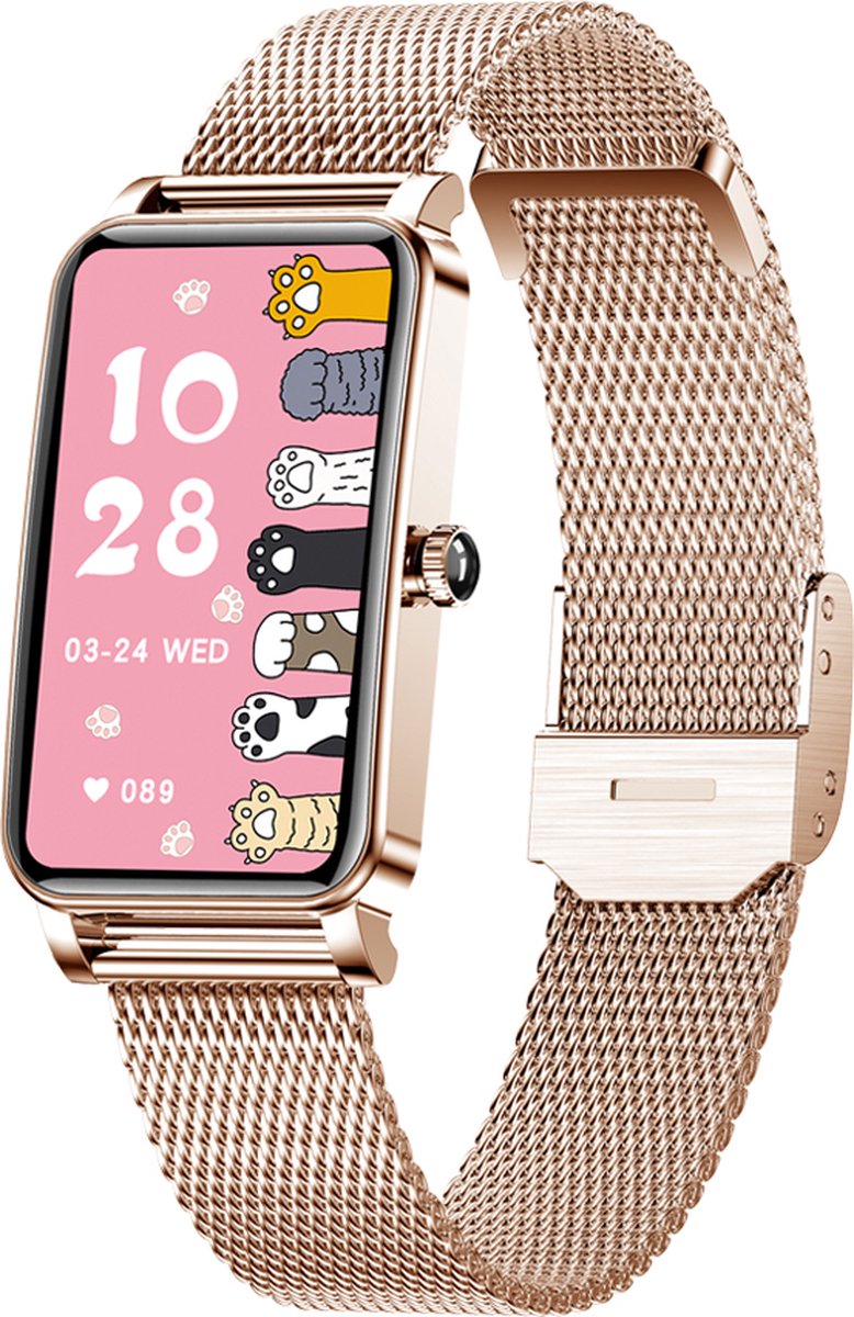 Lige Smartwatch voor dames met telefoonfunctie, 20 sportmodi