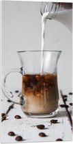 Acrylglas - Koffie met Melk - 50x100 cm Foto op Acrylglas (Met Ophangsysteem)